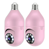 Imagem da oferta Kit com 2 Câmeras Lâmpada Segurança IP WiFi 360° Visão Colorida