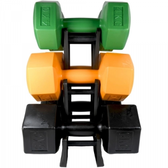 Imagem da oferta Conjunto de Halteres com Suporte de 4kg 5kg 6kg - Life Zone