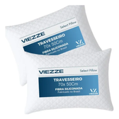 Imagem da oferta Kit 2 Travesseiros Luxo Matelado Fibra Antialérgica 70x50cm Branco