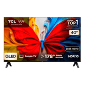 Imagem da oferta Smart TV TCL 40 Polegadas Full HD QLED S5K WiFi Bluetooth Google TV 2 HDMI HDR10 Dolby Audio 40S5K