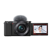 Imagem da oferta Sony Alpha ZV-E10 - Kit de câmera Vlog sem espelho com lentes intercambiáveis APS-C - Preto