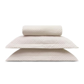 Imagem da oferta Kit colcha com porta travesseiros linenn casal – appel rosa secrets