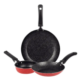 Imagem da oferta Conjunto De Frigideiras Antiaderente 1620 Ovo 14 Vermelho