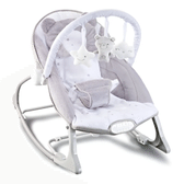 Imagem da oferta Cadeira de Descanso Musical Urso Polar Até 18kgs cor cinza e branco Maxi Baby