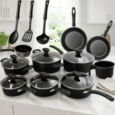 Imagem da oferta Jogo Panelas 13 Peças Antiaderente Conjunto Kit Frigideira Caçarola Fervedor Cozinha Completa