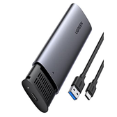 Imagem da oferta Ugreen M.2 Sata Ngff Ssd Gabinete De Alumínio Usb 3.1 Gen 2 Para B-key 5gbps W Uasp Gabinete De Unidade De Estado Sólido Externo Compatível Com Sam