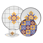 Imagem da oferta Aparelho De Jantar E Chá 20 Pçs Oxford Coup Grid