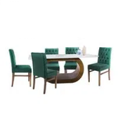 Imagem da oferta Conjunto Sala de Jantar Mesa Barollo com 6 Cadeiras