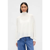Imagem da oferta Suéter Feminino GAP Gola Alta Tricot Algodao Off White