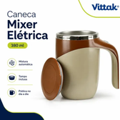 Imagem da oferta Vittak Caneca Mixer Elétrica Copo Mistura 380ml Com Tampa