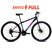 Imagem da oferta Bicicleta Aro 29 Aço Carbono Freios A Disco 21 Marchas Krow Bikes Para O Dia A Dia Passeio