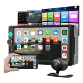 Imagem da oferta Central Multimídia Touch Mp5 2din Bluetooth Usb + Câmera Ré Preto