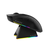 Imagem da oferta Mouse Gamer Sem Fio AJAZZ AJ139 V2 12.000 DPI Base de Carregamento RGB 3 Modos Preto - AJAZZ-MOUSE-AJ139-V2-MC-BK