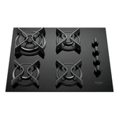 Imagem da oferta Cooktop 4 Bocas Dako Supreme Com Mesa de Vidro e Tripla Chama - Bivolt