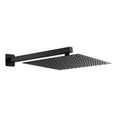 Imagem da oferta Ducha Chuveiro Piscina Área Externa Inox Quadrada Slim 30x30 Preto Dc-7007cp Acabamento Mate DeckCasa