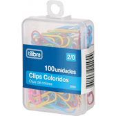 Imagem da oferta Clips Tilibra 29mm D302 Cores Sortidas - 100 Unidades