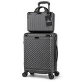 Imagem da oferta Mala de Bordo 10kg com Frasqueira Expansível Preto | Aprovada ANAC Bagagem de Mão com 4 Rodas Duplas 360° Cadeado
