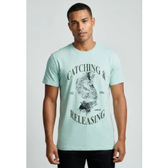Imagem da oferta Camiseta Masculina Colcci Estampa Carpa Verde