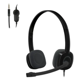 Imagem da oferta Headset com fio Logitech H151 com Microfone com Redução de Ruído - Preto
