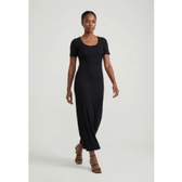 Imagem da oferta Vestido Feminino Lança Perfume Super Midi Canelado Preto