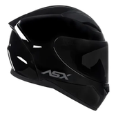Imagem da oferta Capacete Asx City Solid Preto Brilhante + Viseira Fumê Tamanho Do Capacete 58