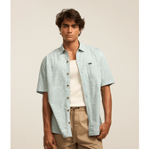 Imagem da oferta Camisa Relaxed em Algodão com Estampa de Paisagem e Bolso Tam P