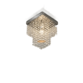 Imagem da oferta Lustre De Cristal Acrílico 20x20 E27 Vai Montado Sala Quarto