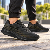 Imagem da oferta Tênis Olympikus Venum Preto Dourado Academia Caminhada Fit