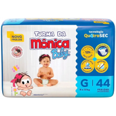 Imagem da oferta Fralda Descartável Turma Da Mônica Mega G - 44 Unidades