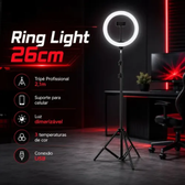 Imagem da oferta Ringlinght Led Lumi Estudio Profissional Com Tripe 210m