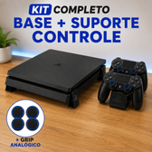 Imagem da oferta Kit Base Pezinho Horizontal Plasystation 4 + Suporte Duplo Controle PS4 + Grip