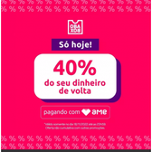 Imagem da oferta 40% de Cashback AME na Obabox
