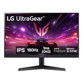 Imagem da oferta Monitor Gamer LG UltraGear 24” IPS, Full HD, 180Hz, 1ms (GtG), HDMI, DisplayPort, HDR10, sRGB 99%, NVIDIA G-SYNC, AMD FreeSync, Preto - 24GS60F-B