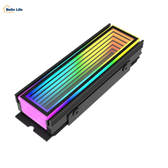 Imagem da oferta Dissipador SSD M.2 2280 NVMe Delta-CN510 ARGB 5V 3 Pinos Aura Sync