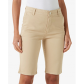 Imagem da oferta Bermuda Jeans Pool Color Feminina Cintura Alta Khaki Claro - Tam 36