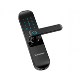 Imagem da oferta Fechadura Digital Multilaser LIV Biométrica - Interna de Embutir Wi-Fi Preto - SE233