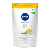 Imagem da oferta Nivea Sabonete Líquido Refil Erva Doce 200ml - Fragrância Refrescante De Erva-doce, Sensação De Pele Macia E Hidratada