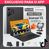Imagem da oferta HANCDON Pura80 Tablet 11.6 Polegadas 2560x1600 IPS 16GB+512GB Snapdragon 8 Gen 3 Androi...