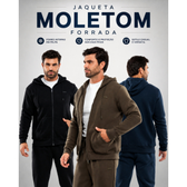 Imagem da oferta Jaqueta Moletom Masculina Premium Blusa deMoletom Quentinho com Bolso Zíper e Capuz.