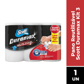 Imagem da oferta Pano Reutilizável Scott Duramax Kit 3 Unidade Branco