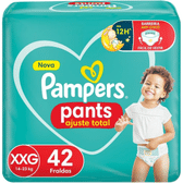 Imagem da oferta Pampers Pants Ajuste Total Fralda com cintura elástica XXG 42 Unidades