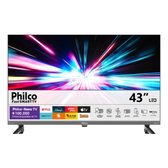 Imagem da oferta Smart Tv 43 Philco P43vik Roku Led Dolby Audio Wi-fi Hdmi Hdr Full Hd 110220v