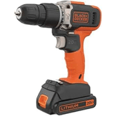 Imagem da oferta BLACK+DECKER Furadeira e Parafusadeira VRR com 2 velocidades Furadeira de Impacto 360 RPM a 1.400 RPM 110V Modelo ‎BCD704C1 20V