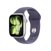 Imagem da oferta Apple Watch Series 11 GPS Caixa em alumínio prateado de 42 mm com Bracelete desportiva roxo névoa - PM