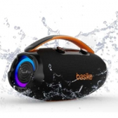 Imagem da oferta Caixa De Som Basike Ba-RAD207 80W Rádio FM Bluetooth 5.3 TWS RGB Bass Boost 9000mAh