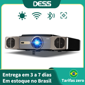 Imagem da oferta Projetor DESS 4K HD com foco automático Wi-Fi eixo duplo projetor Android 4K para home theater projetor externo And