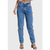 Imagem da oferta Calça Jeans Feminina Sawary Mom Azul