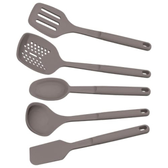 Imagem da oferta Tramontina Jogo De Utensílios Softta Em Silicone Cinza 5 Peças