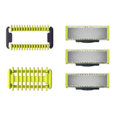 Imagem da oferta Lâminas de Reposição Originais Philips OneBlade QP63051 Aço Inoxidável - Raspa, Apara e Contorna - Pacote com 3 un