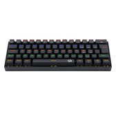 Imagem da oferta Redragon TECLADO GAMER MECANICO LAKSHMI RAINBOW PRETO SWITCH MARROM ABNT2